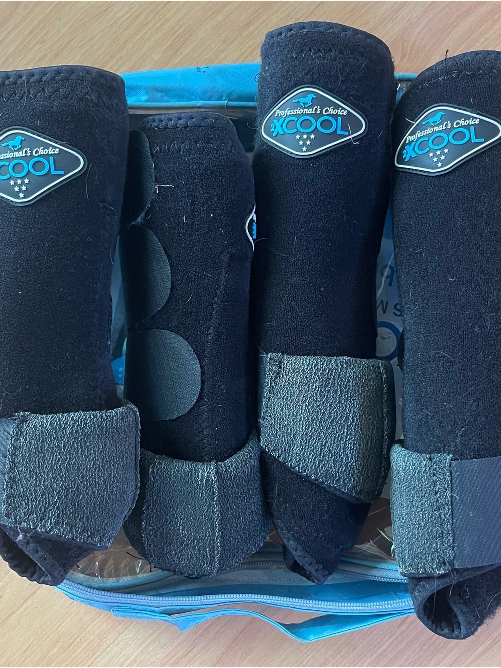 Professional Choice Cool Black Horse Sport Boots - Set of 4